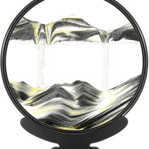 Imagen artística de arena en movimiento, movimiento líquido, 14 pulgadas, decoración del hogar, grande, dinámica, 3D, arena de mar profundo, adornos Imagen artística de arena en movimiento, movimiento líquido, 14 pulgadas, decoración del hogar, grande, dinámica, 3D, arena de mar profundo, adornos