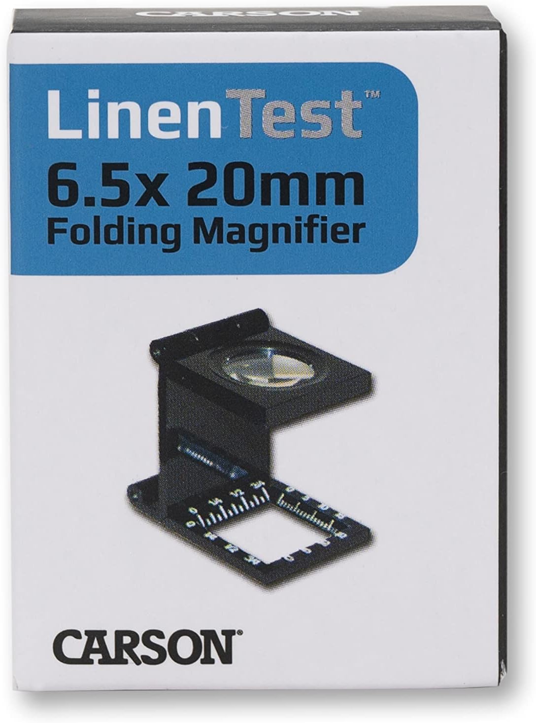 Carson LinenTest – Lupa plegable de 0.256 x 0.787 in (LT-20)