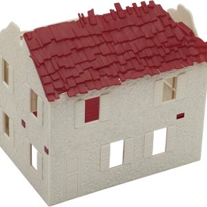 BMC WW2 Ruined Spanish Farm House – Accesorio de plástico para hombres del ejército BMC WW2 Ruined Spanish Farm House – Accesorio de plástico para hombres del ejército