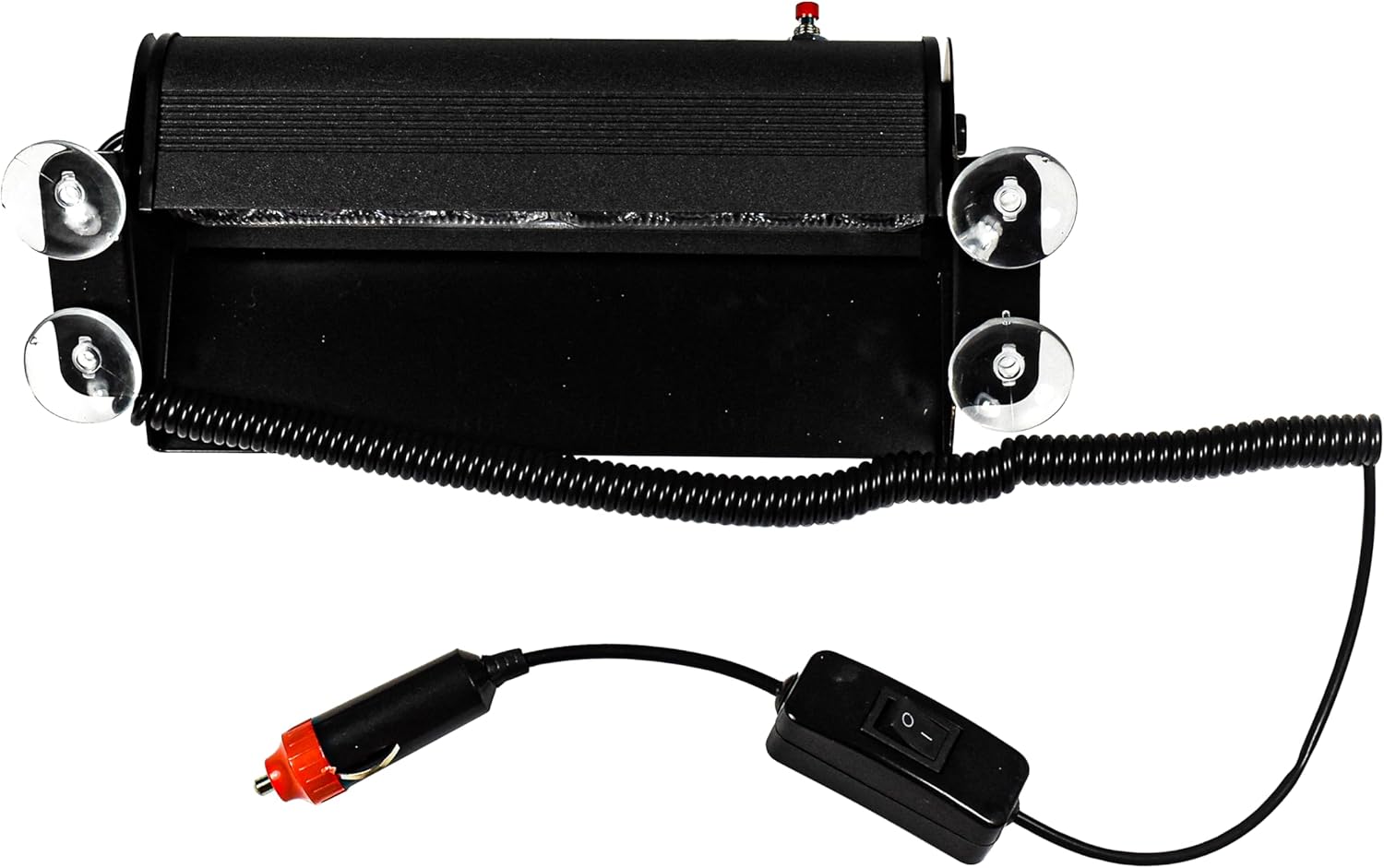 HQRP 8-LED CocheCamión Visera Tablero de Emergencia Estroboscópica Luz BlancaÁmbar Lámpara Bar
