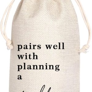 Bolsa de vino para regalos de boda, bolsa de vino de compromiso, regalo de compromiso, regalo de planificación de boda, combina bien con la Bolsa de vino para regalos de boda, bolsa de vino de compromiso, regalo de compromiso, regalo de planificación de boda, combina bien con la