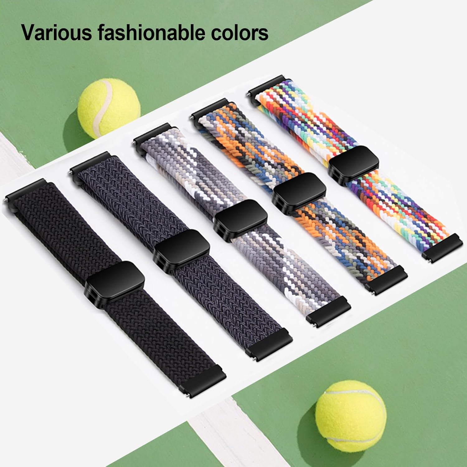 20mm Watch Band Compatible with Samsung Galaxy Watch 654 40mm 44mmWatch 5 Pro 45mmWatch 64 Classic Band 43mm 47mm 42mm 46mm, Magnetic Nylon