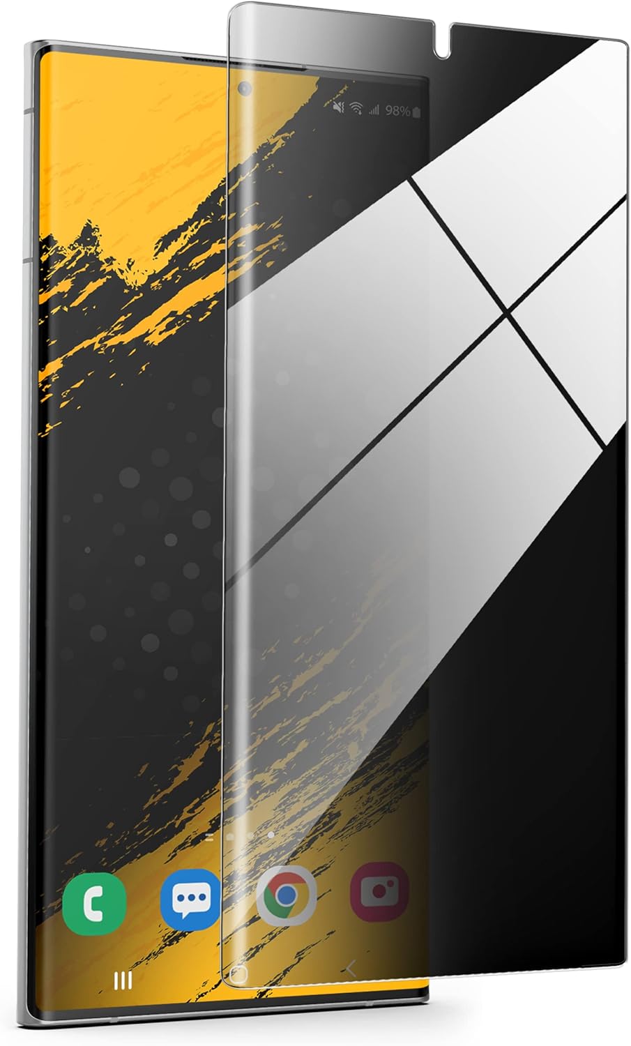 magglass MagFlex Privacy+ – Protector de pantalla para Samsung Galaxy S23 ULTRA (compatible con huellas dactilares), protector de privacidad