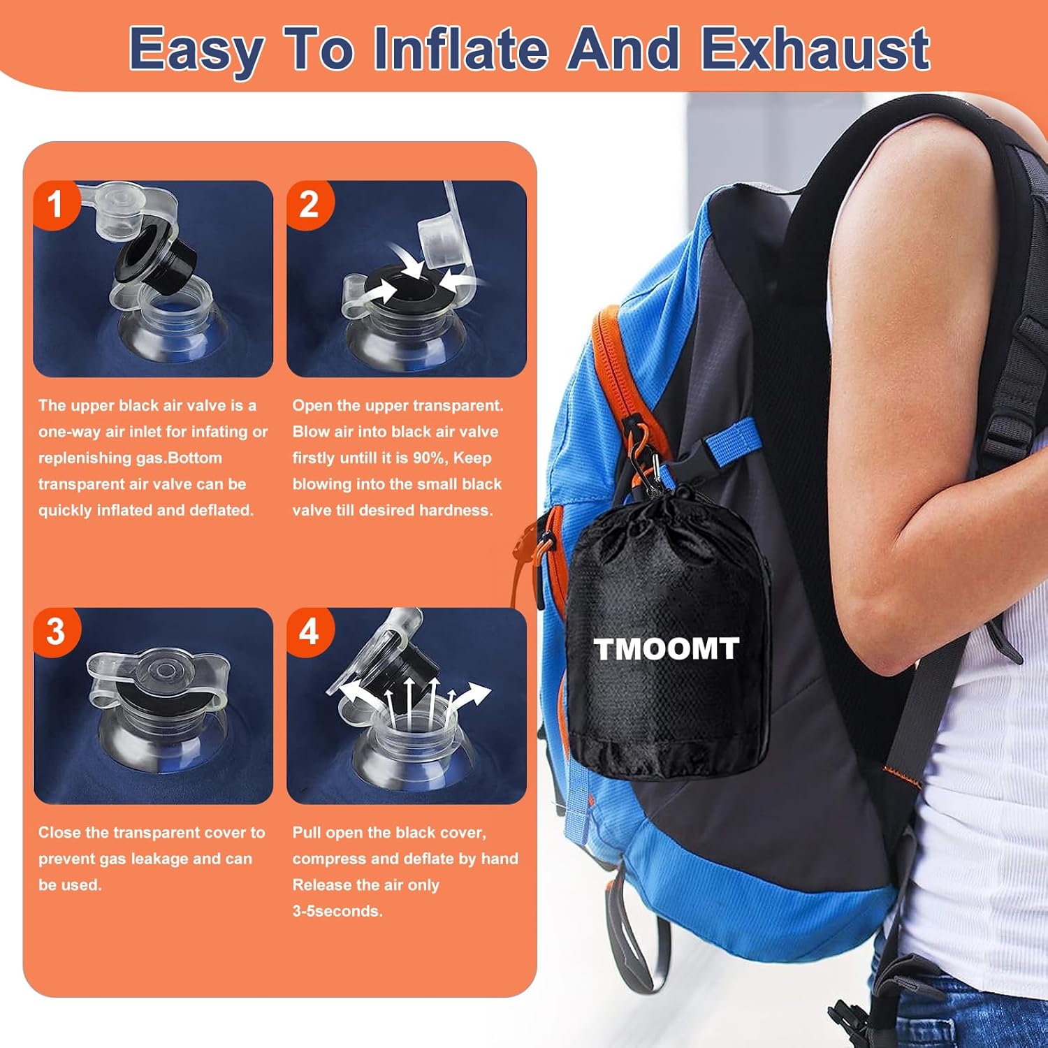 Almohada inflable de viaje, almohada de cuello de avión que soporta cómodamente la cabeza y la barbilla, almohada de viaje para dormir en avión –