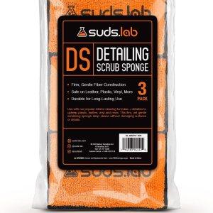 Suds Lab DS – Paquete de 3 almohadillas de microfibra para limpieza y detalles del interior del automóvil, juego de 3, seguras en cuero, vinilo, Suds Lab DS – Paquete de 3 almohadillas de microfibra para limpieza y detalles del interior del automóvil, juego de 3, seguras en cuero, vinilo,