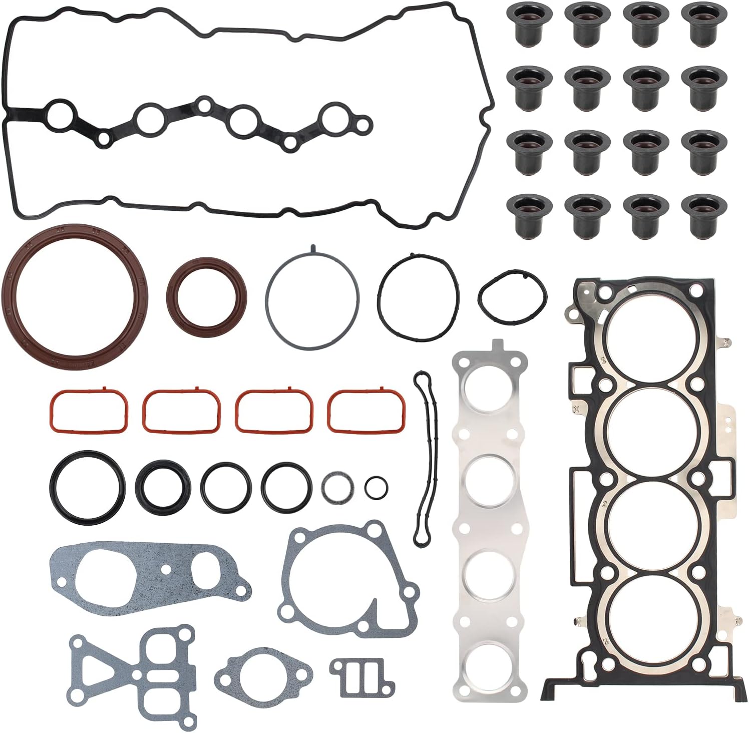 AUTOKAY Kit de juntas de culata del motor para Hyundai Santa Fe Sportage Sonata Tucson para Kia Optima Sorento 2.4L 2011-2015