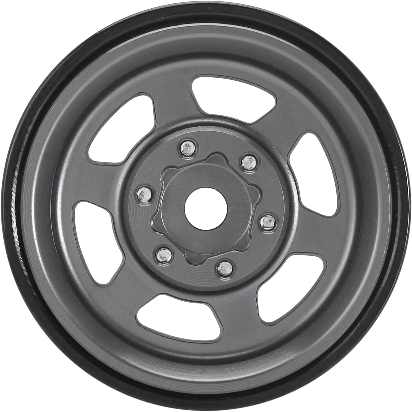 INJORA 1.0 Plus Beadlock – Llantas de aluminio para 124 118 RC Crawler SCX24 TRX4M FCX24 (gris)