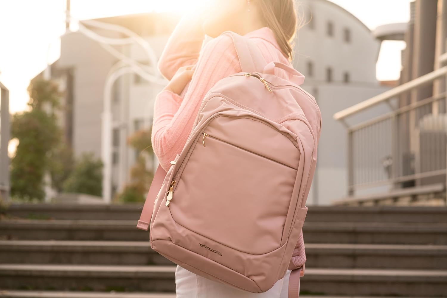 LIGHT FLIGHT Travel Laptop Backpacks for Women, 17.3 inches Anti Theft Laptop Backpack with USB Charging Hole, Water Resistant College Bookbag,