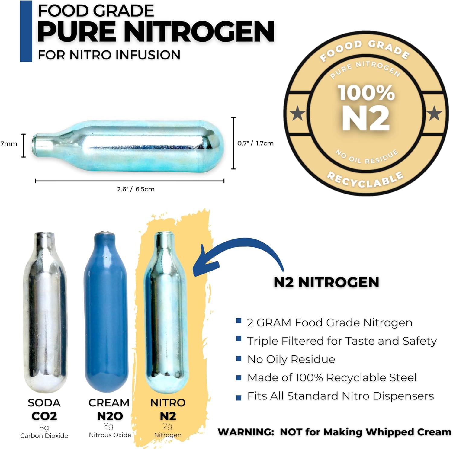 NITRO KAFO – Cafetera Nitro de 0.5 L, cafetera nitro de aluminio con boquilla especial de difusor de nitro y cafetera fría con tarro Mason de