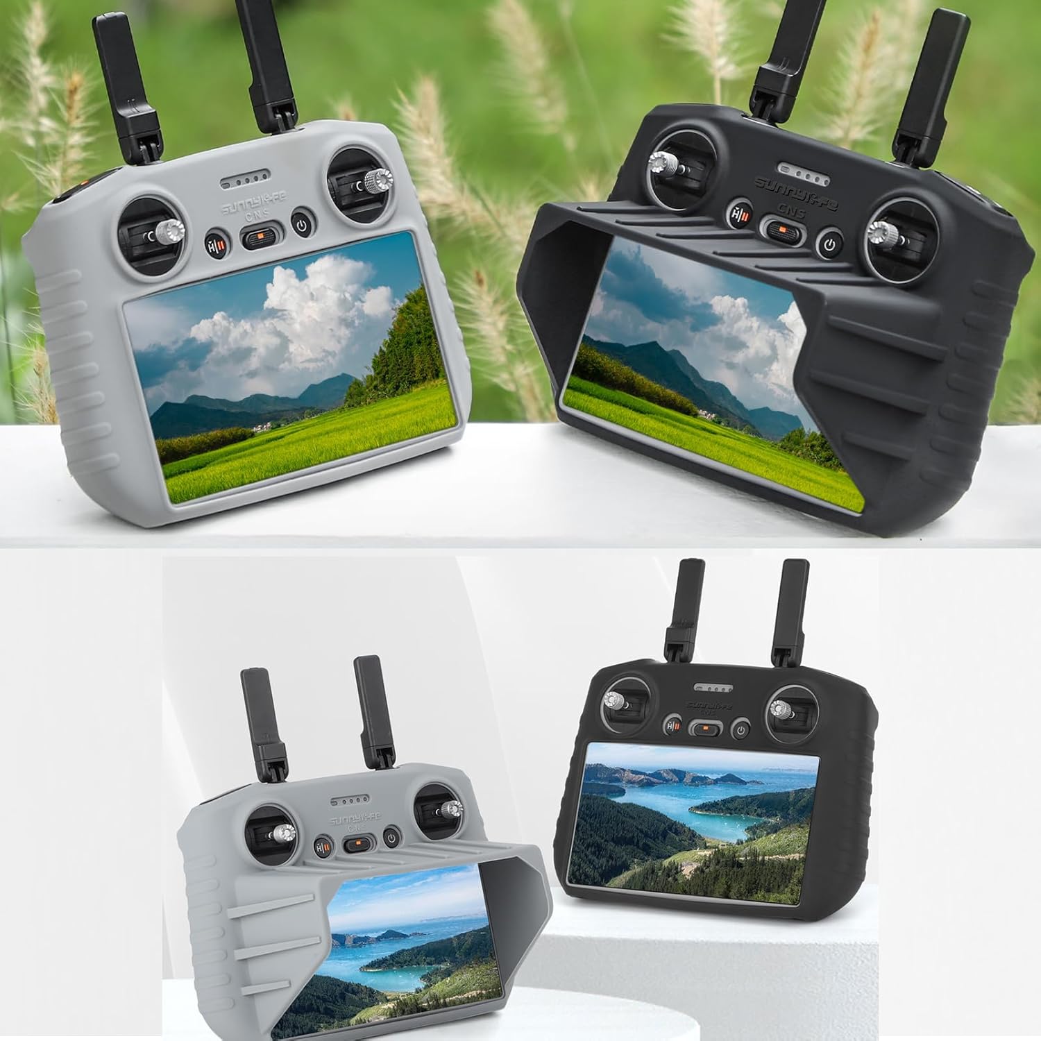 Shaluoman Silicone Protective Cover Case for DJI RC 2 Remote Controller (for DJI AIR 3 Mini 4 Pro Drone Accessories), Scratch-Resistant Controller