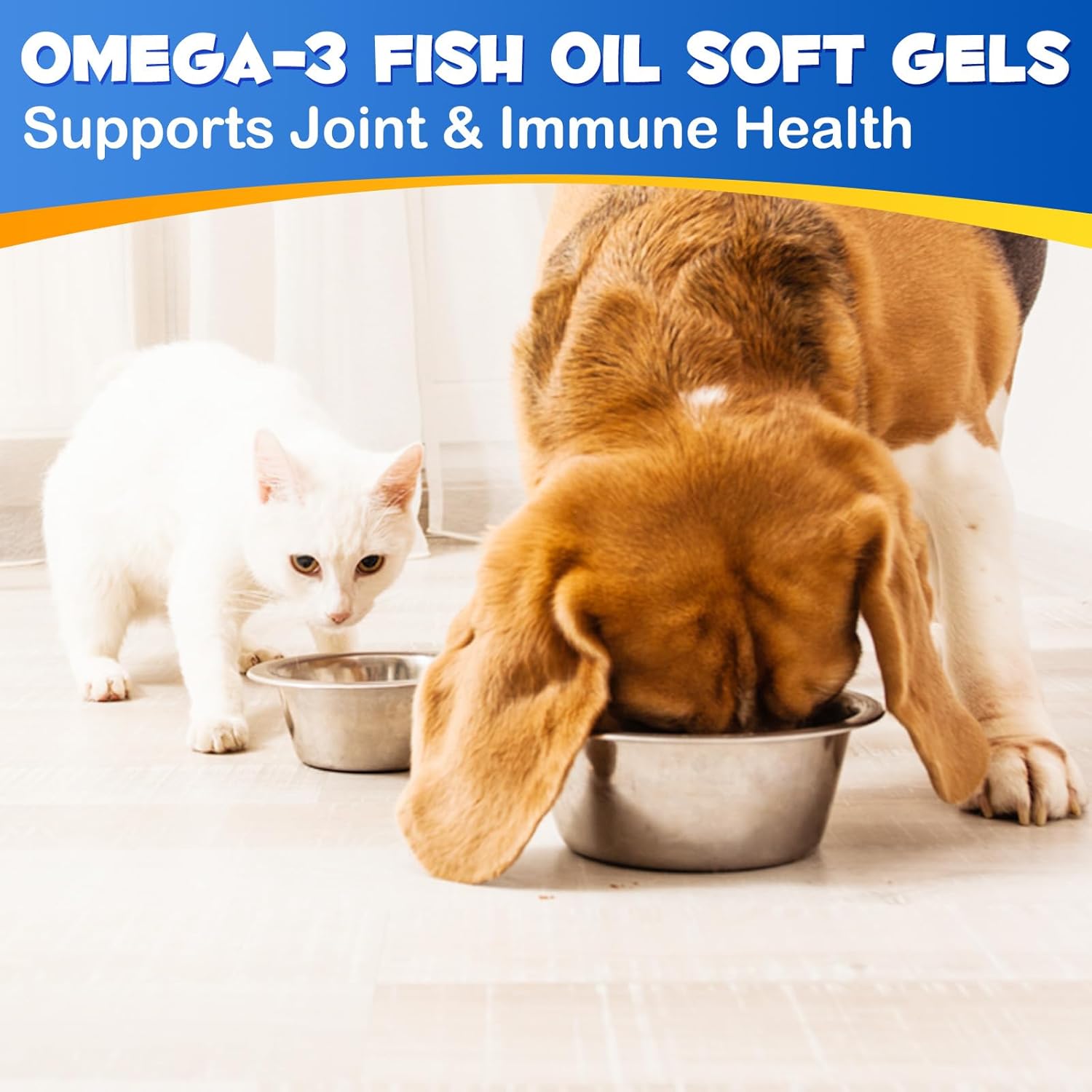 Omega-3 para mascotas, aceite de salmón, geles suaves para perros y gatos (120 unidades) – Suplemento de salud para la piel y el pelaje con ácidos