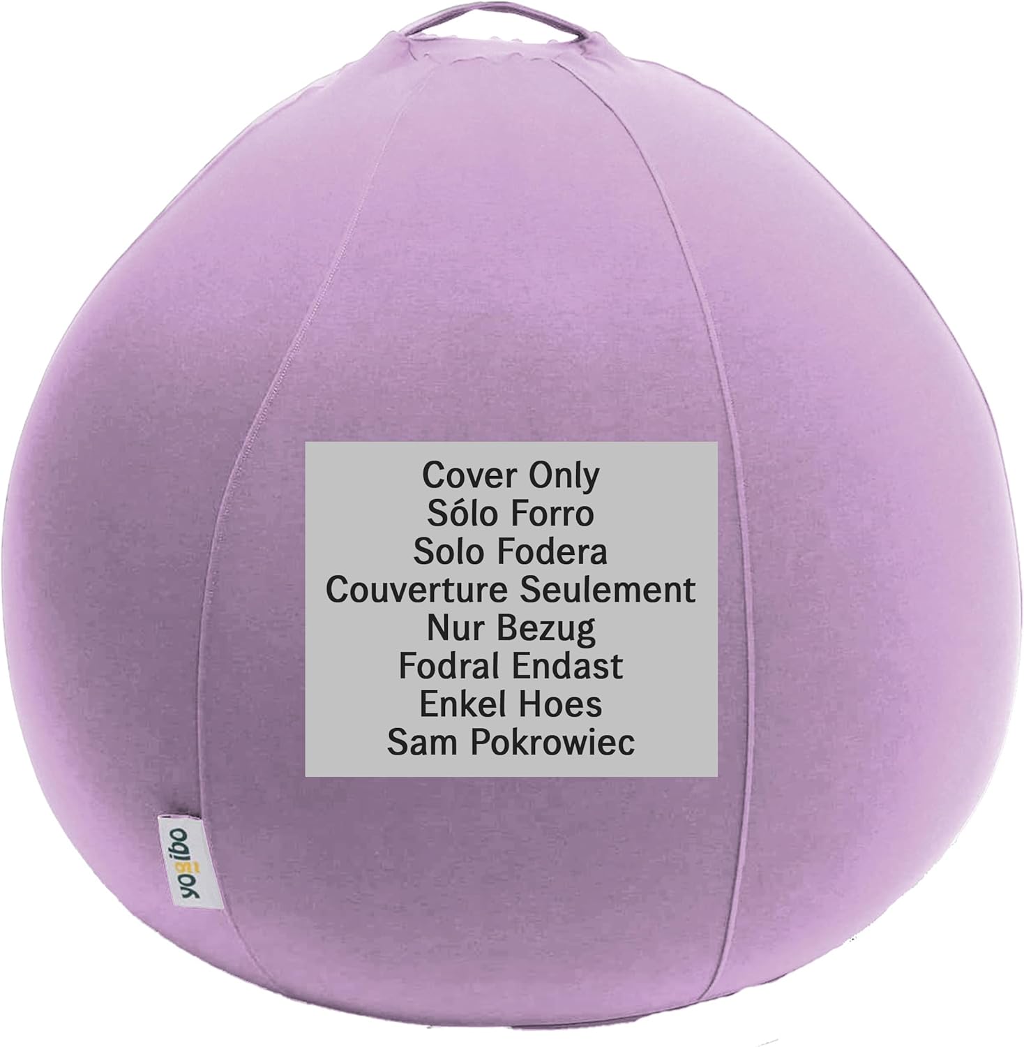 Yogibo Pod X – Funda de repuesto para puf, extraíble, lavable, lavanda