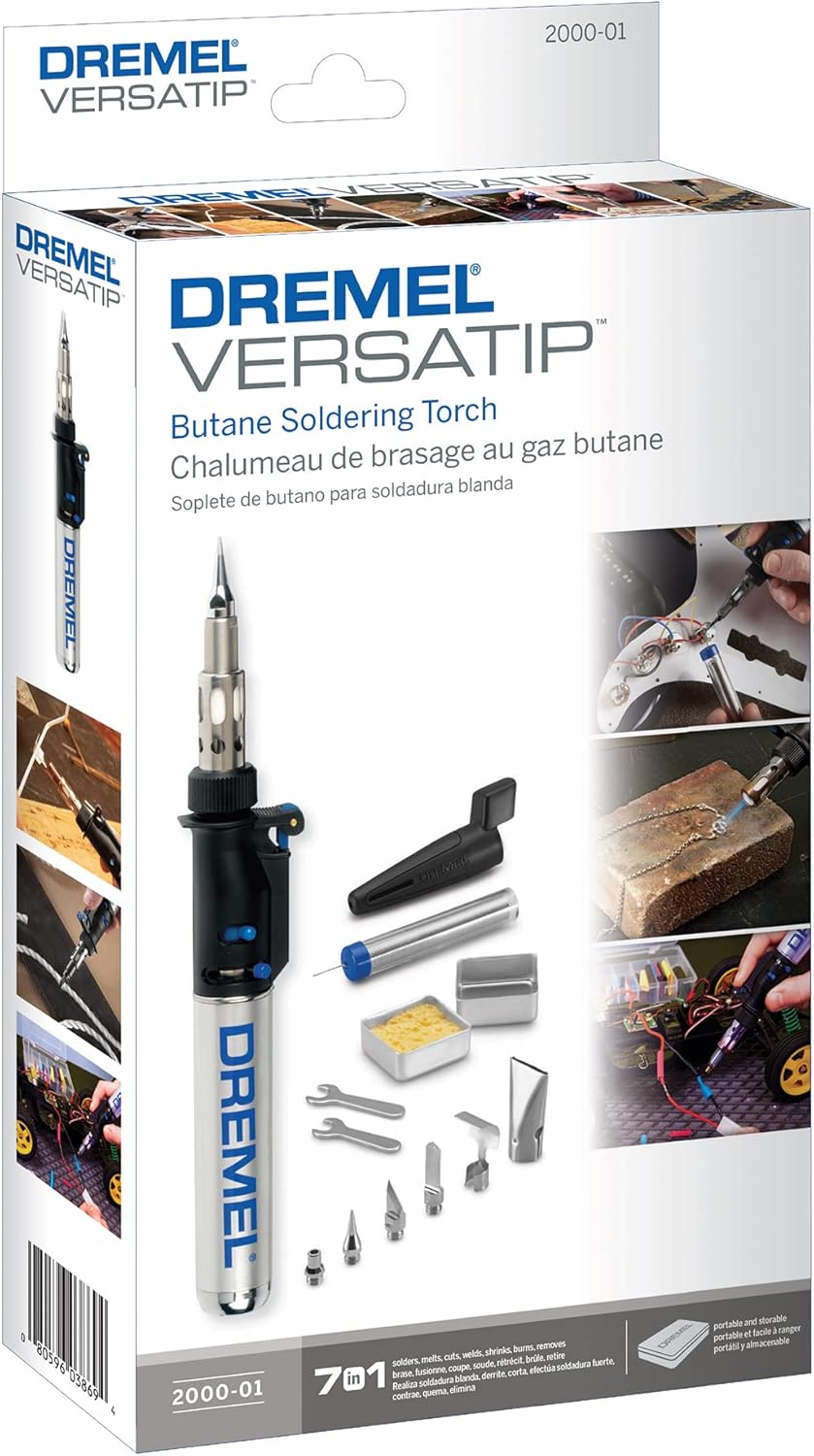 Soplete de precisión para soldaduras con butano Dremel