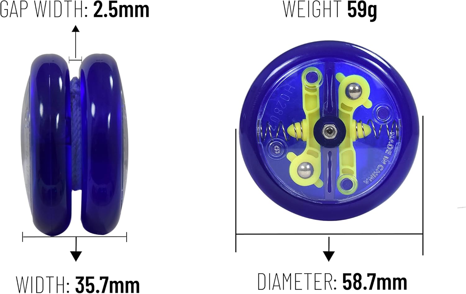 Yomega The Original Brain – Yoyo profesional para niños y principiantes, retorno automático sensible, yoyo perfecto para trucos de cuerda + 2
