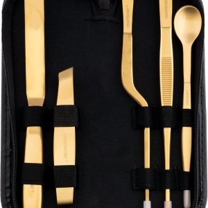 Juego culinario de herramientas de chapado de 5 piezas Contiene pinzas de cocina espátula cuchara de galjanoplastia de salsa (dorado) Juego culinario de herramientas de chapado de 5 piezas Contiene pinzas de cocina espátula cuchara de galjanoplastia de salsa (dorado)