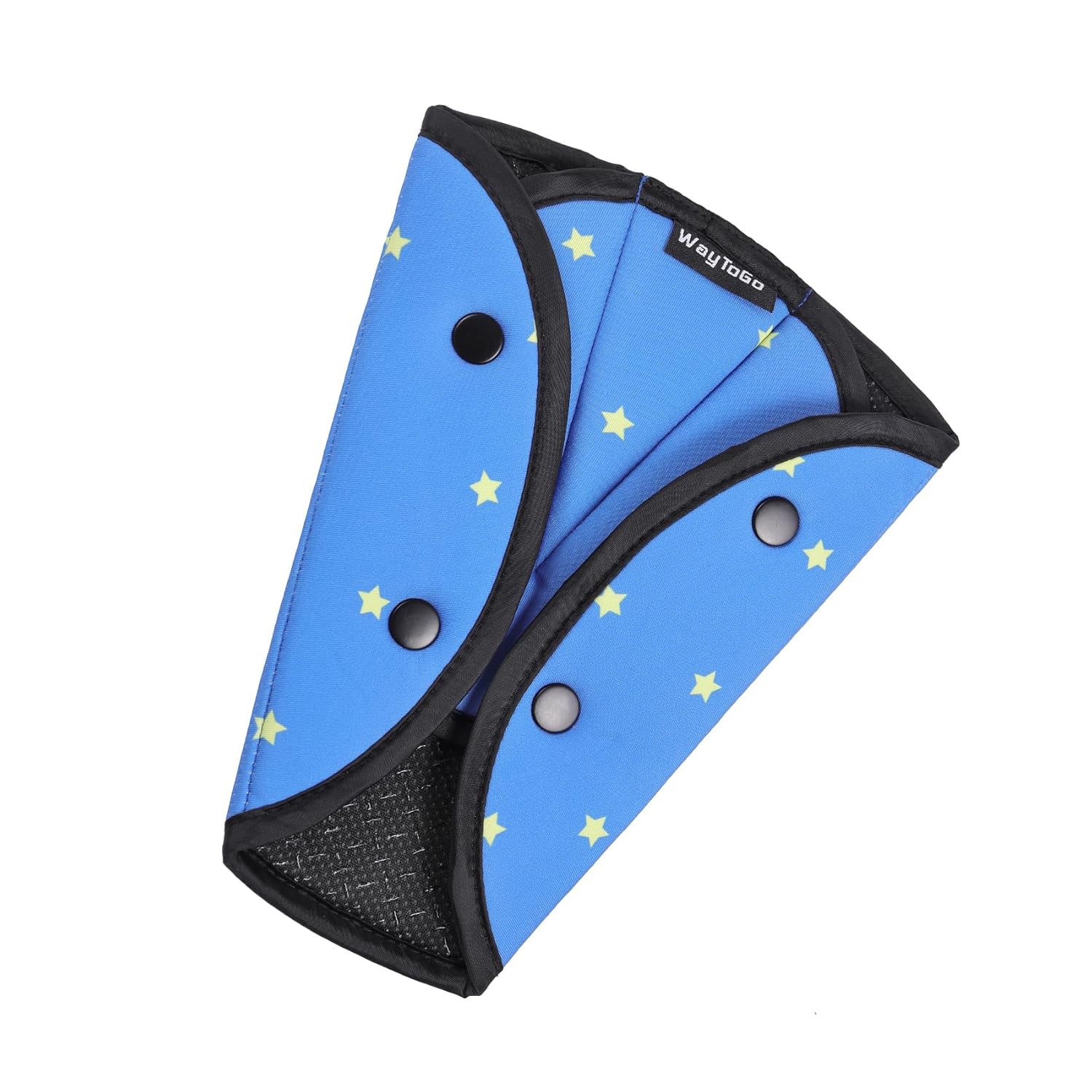 WayToGo Ajustador de cinturón de seguridad para niños, lindo patrón de dibujos animados para niños, funda de cinturón de seguridad para niños