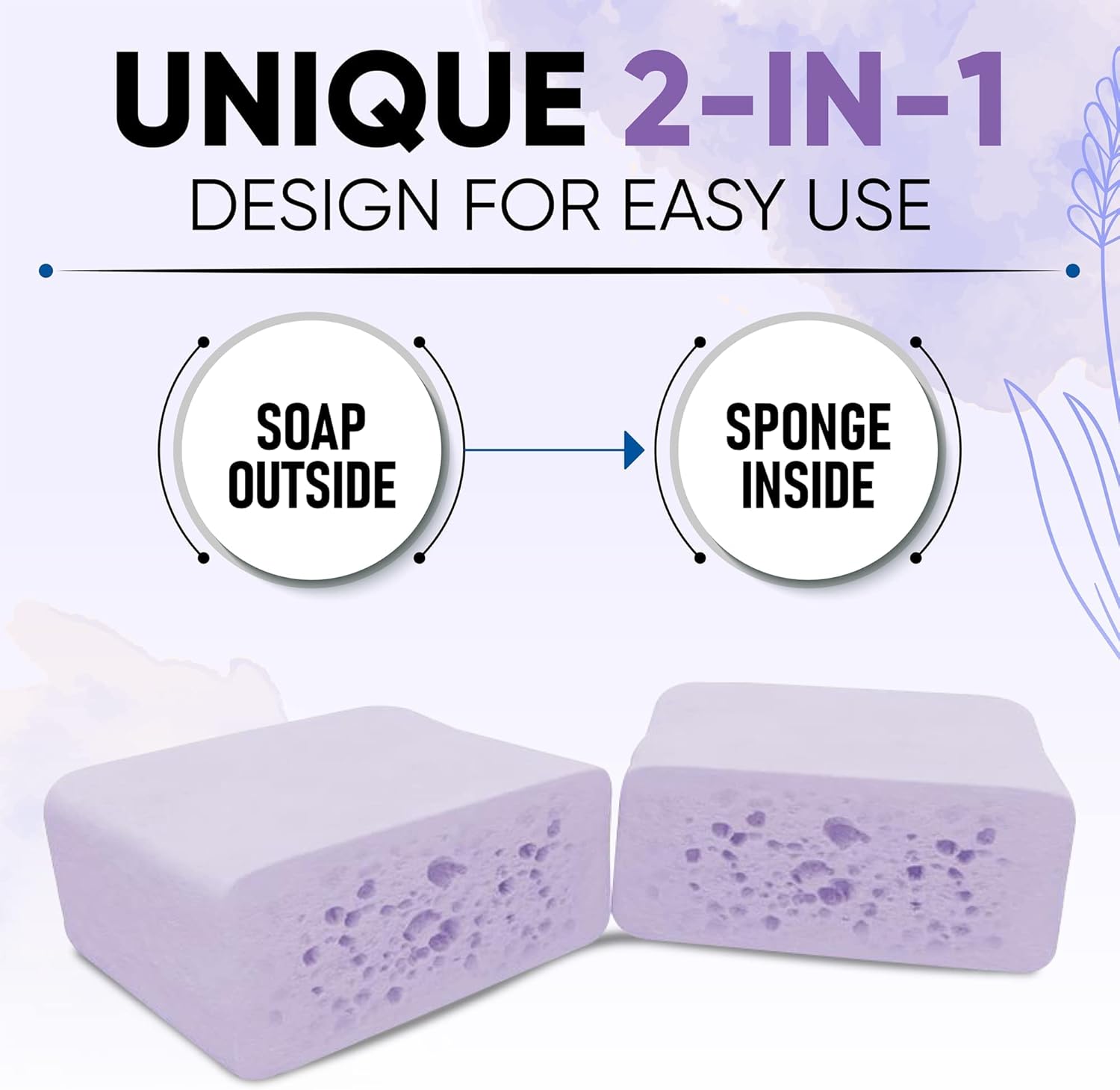 T.Taio Esponjabon – Esponjabon – Esponja de jabón – Exfoliante de ducha y lavado de baño – Masaje facial – Accesorios de baño – Madre perla, aloe
