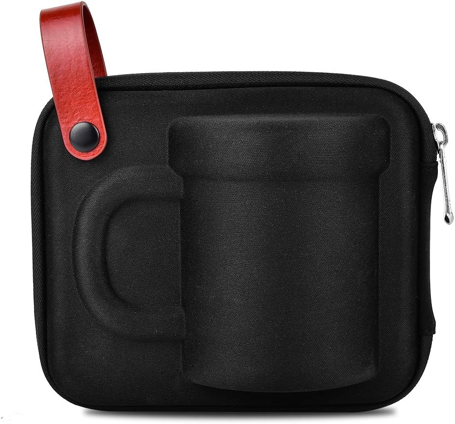 Oranlife Juego de cafetera para viajescampamentossenderismo, taza individual, filtro de café de acero inoxidable, taza de vidrio de borosilicato de