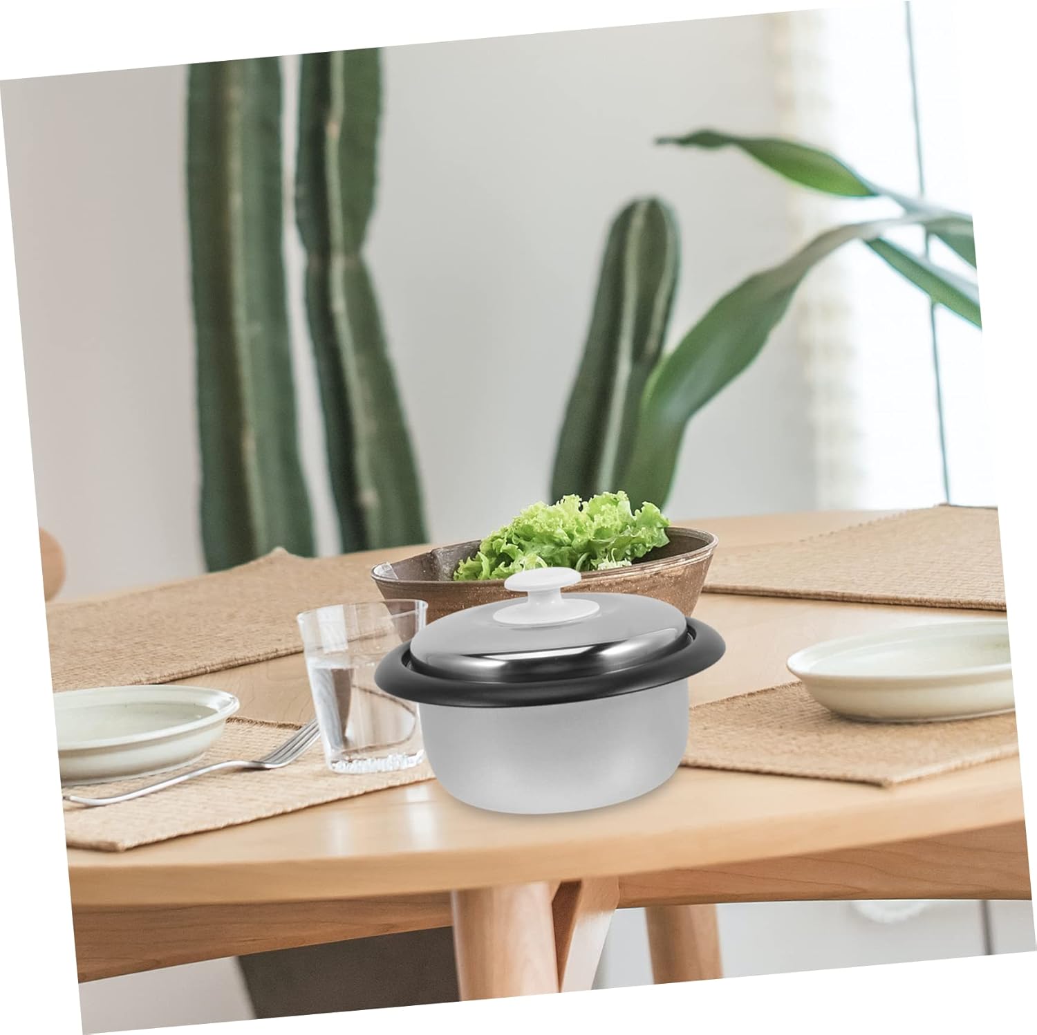 DOITOOL Olla de arroz Liner Accesorios interiores Olla interna Suministro de cocina eléctrica Olla de caldera de arroz antiadherente Olla de arroz