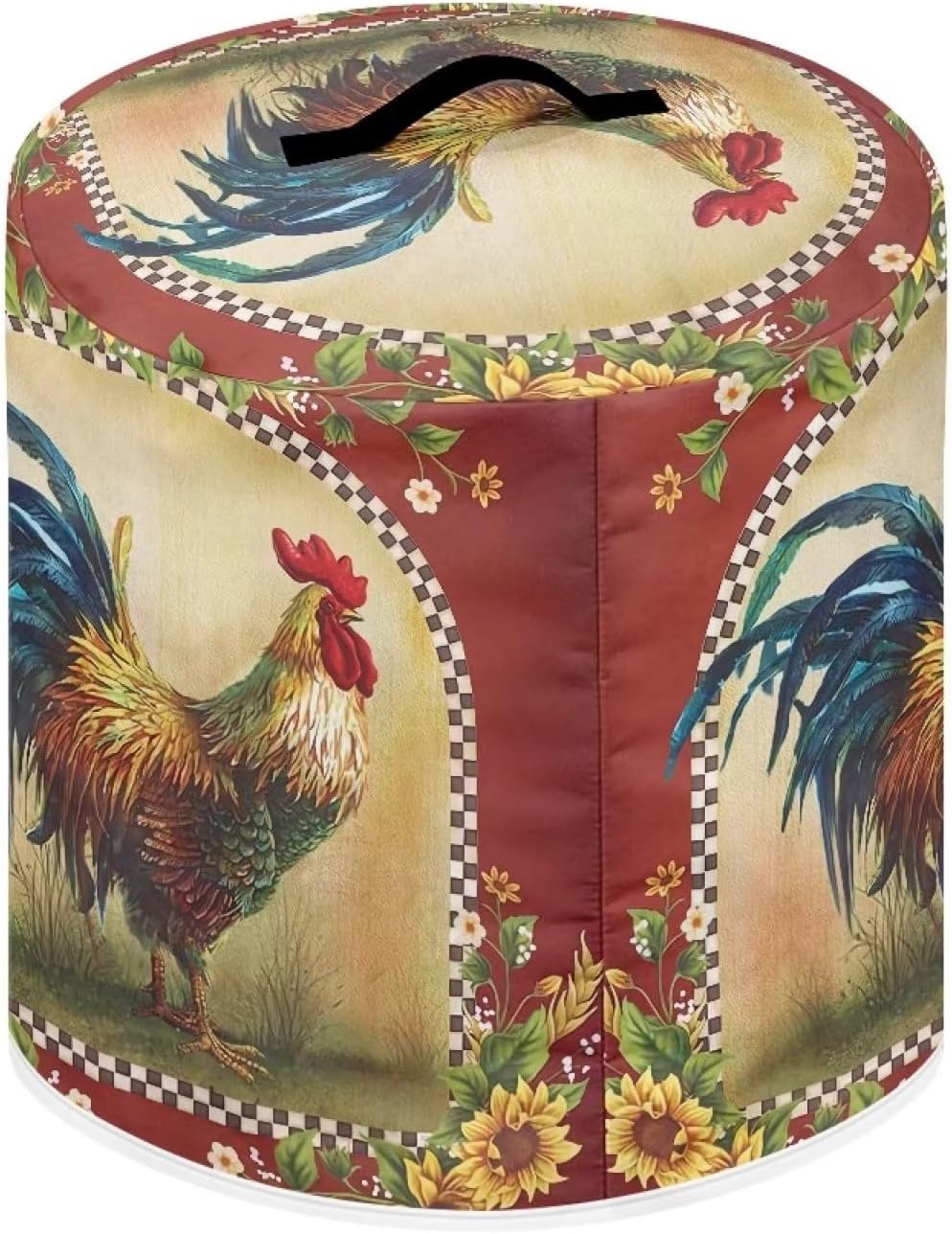 Cubierta de olla a presión de gallo, a prueba de polvo y huellas dactilares, cubierta de protección para olla a presión redonda, olla arrocera para