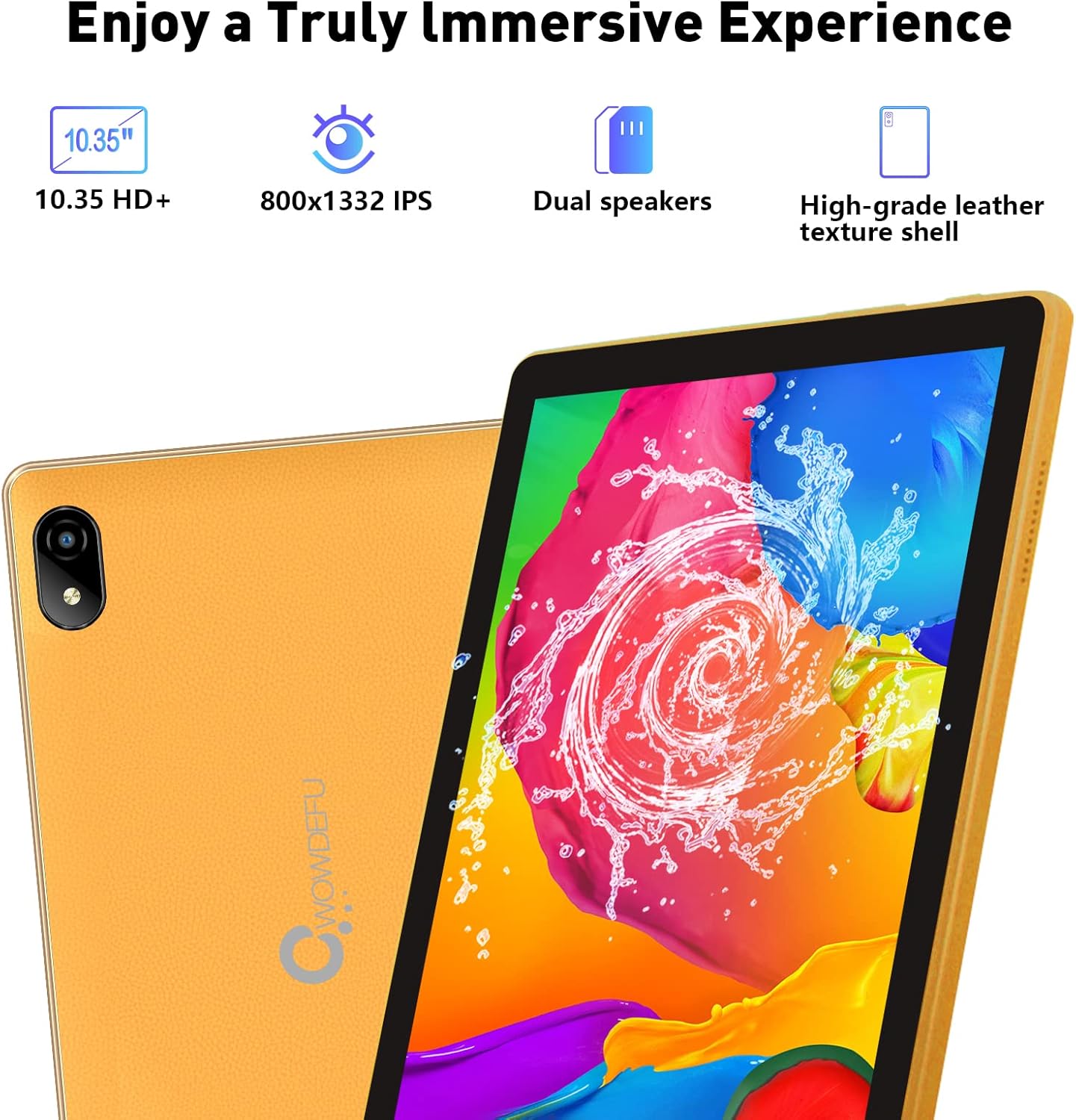 Tablet de 10 pulgadas, tableta Android AX WiFi 6+2.4 y 5GWifi, 3 GB de RAM 32 GB de almacenamiento ROM, pantalla IPS HD 1332 x 800, procesador de