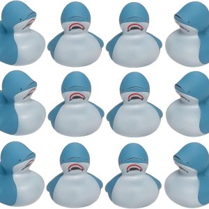 Cool Shark – Patos de goma de tamaño estándar (2 pulgadas) (paquete de 12) lindos juguetes de piscina de pato (patitos de goma de tiburón) Cool Shark – Patos de goma de tamaño estándar (2 pulgadas) (paquete de 12) lindos juguetes de piscina de pato (patitos de goma de tiburón)