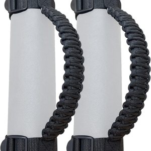 Asas de agarre para Jeep, mango de agarre para Jeep, asas de agarre de barra antivuelco para Jeep Wrangler YJ TJ JK JKU JL JLU 1987-2021, cuerda de Asas de agarre para Jeep, mango de agarre para Jeep, asas de agarre de barra antivuelco para Jeep Wrangler YJ TJ JK JKU JL JLU 1987-2021, cuerda de