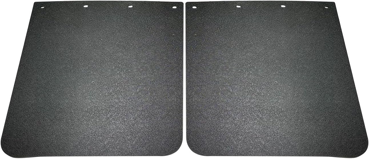 IBESTWOLF Juego de 2 guardabarros de polímero resistente de 24 x 24 pulgadas, color negro, para semirremolques, tractores, remolques, 2 unidades