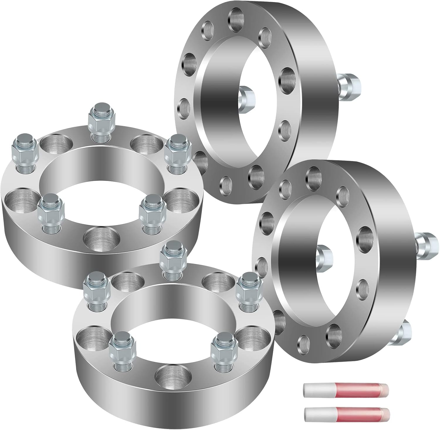 ECCPP 4 espaciadores de rueda de 1.5 pulgadas, 5 x 5.5 a 5.5 pulgadas, 5 tacos de 0.197 x 5.500in, 4.252in para Bronco E-150 F100 para F150 para Ram
