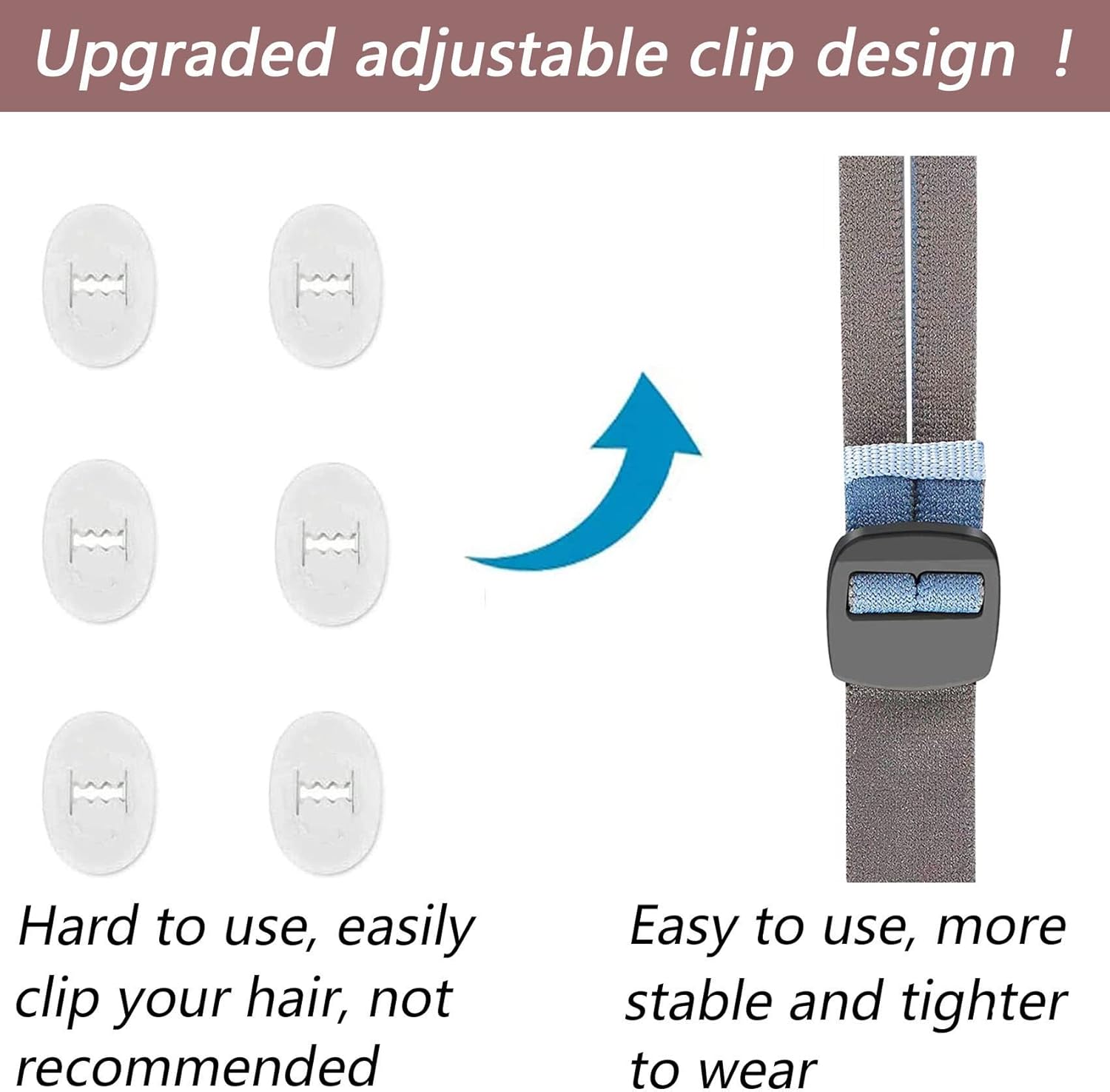 Correa de repuesto para casco P10 mejorada compatible con ResMed Airfit P10N30, diseño de ajuste rápido totalmente ajustable, material elástico