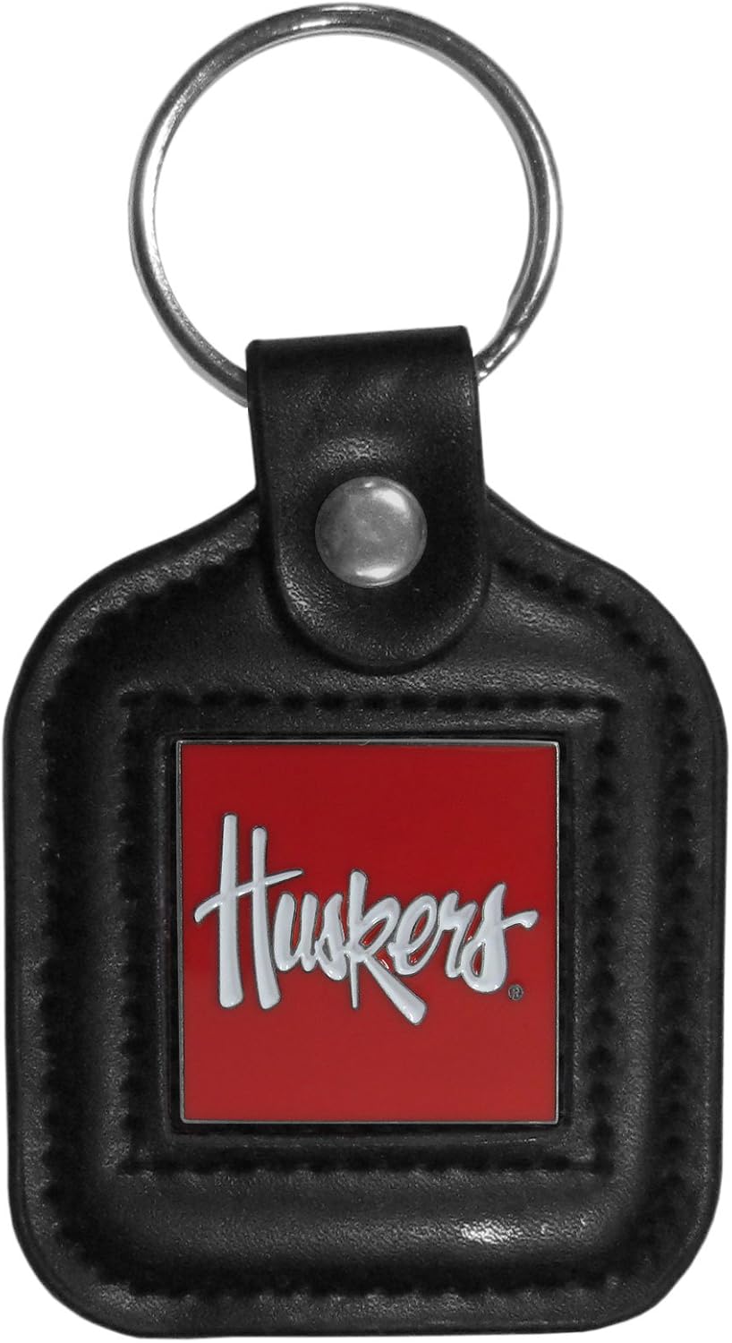 Siskiyou NCAA unisex-adult Square Leather Key Chain