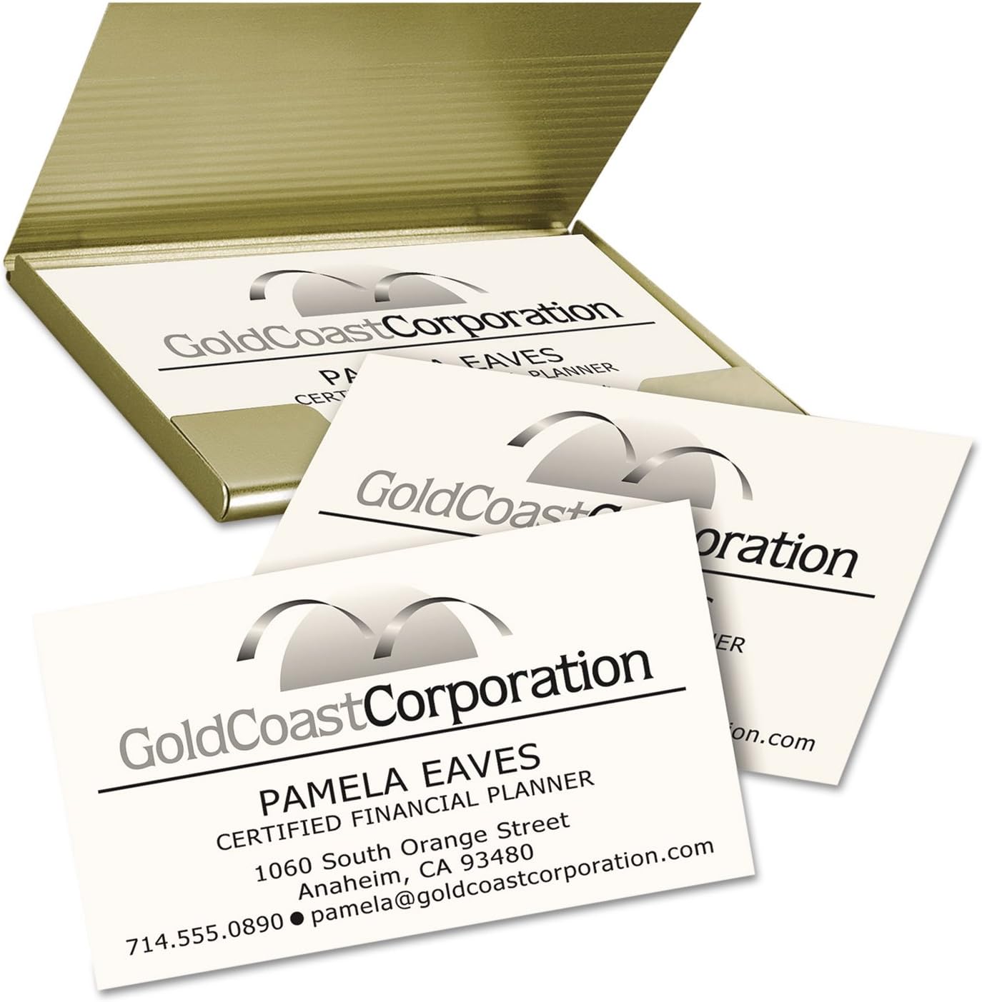Avery 5876 Clean Edge – Tarjetas de visita láser, 2 x 3 12, marfil, paquete de 200 unidades