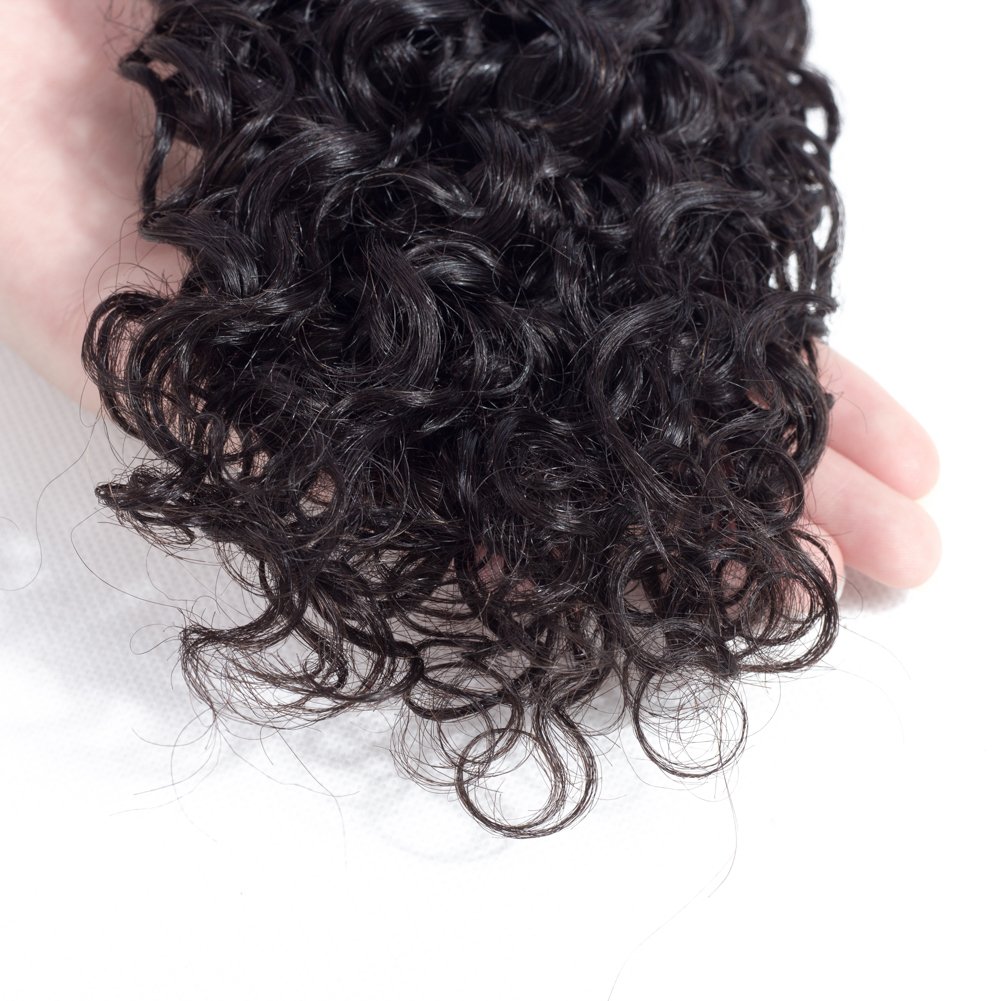 Amella cabello brasileño rizado. 1 paquete, 8A, 100% sin procesar, extensiones de cabello virgen rizado brasileño de 3.17  3.35onzasmechón, color