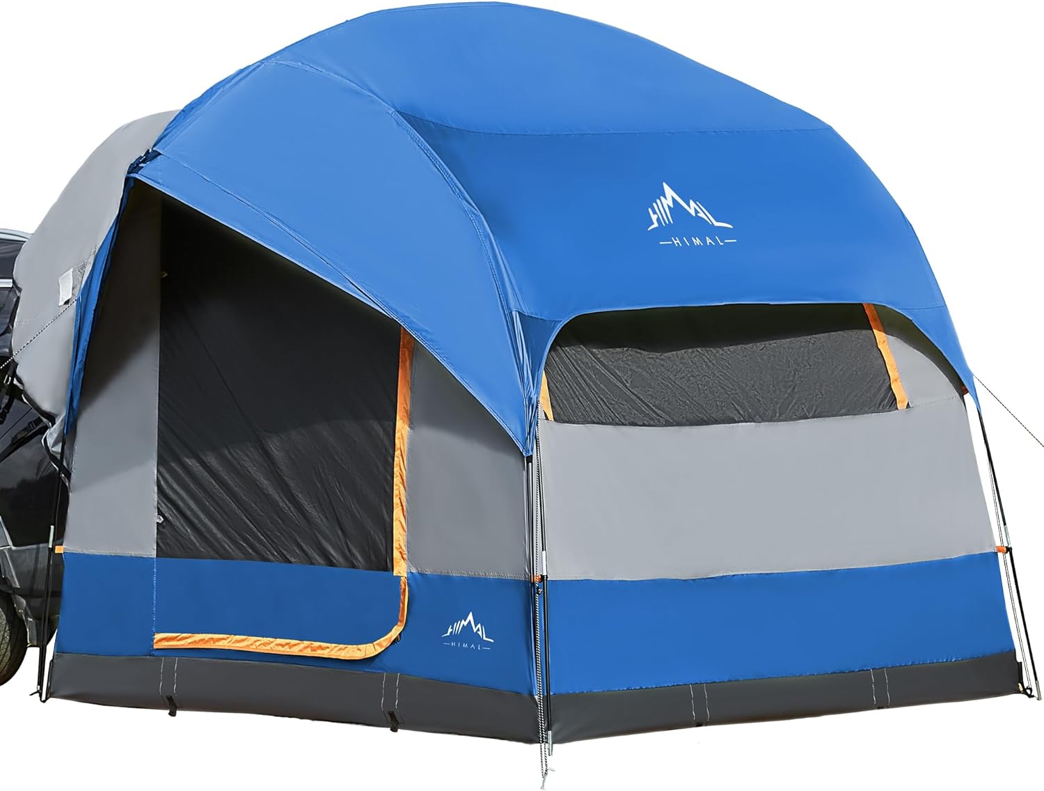 GoHimal Tienda de campaña SUV para camping, impermeable PU3000mm espacioso diseño de doble capa para 5-8 personas, incluye lluvia y bolsa de