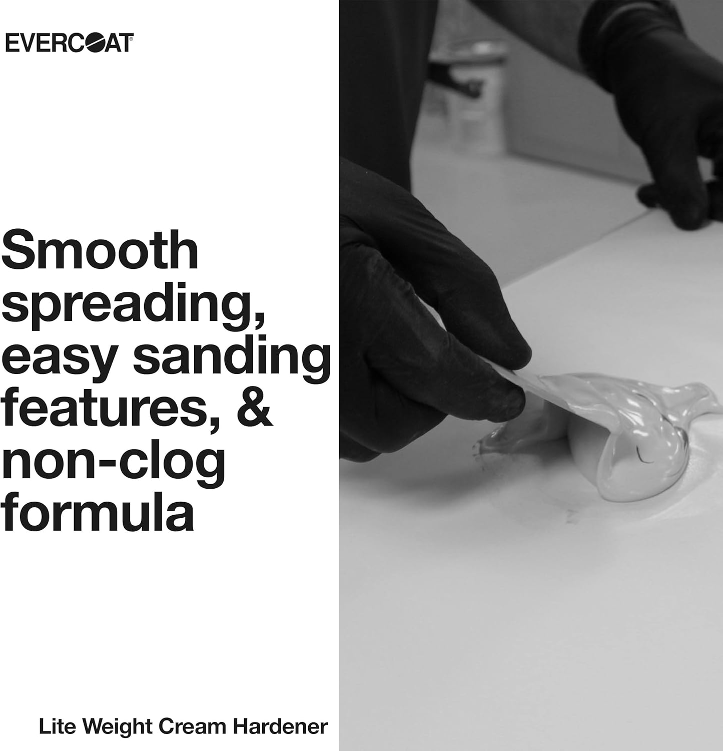 Evercoat Lite Weight Body Filler – Relleno corporal sin obstrucciones para aluminio, fibra de vidrio y más, 32 onzas líquidas
