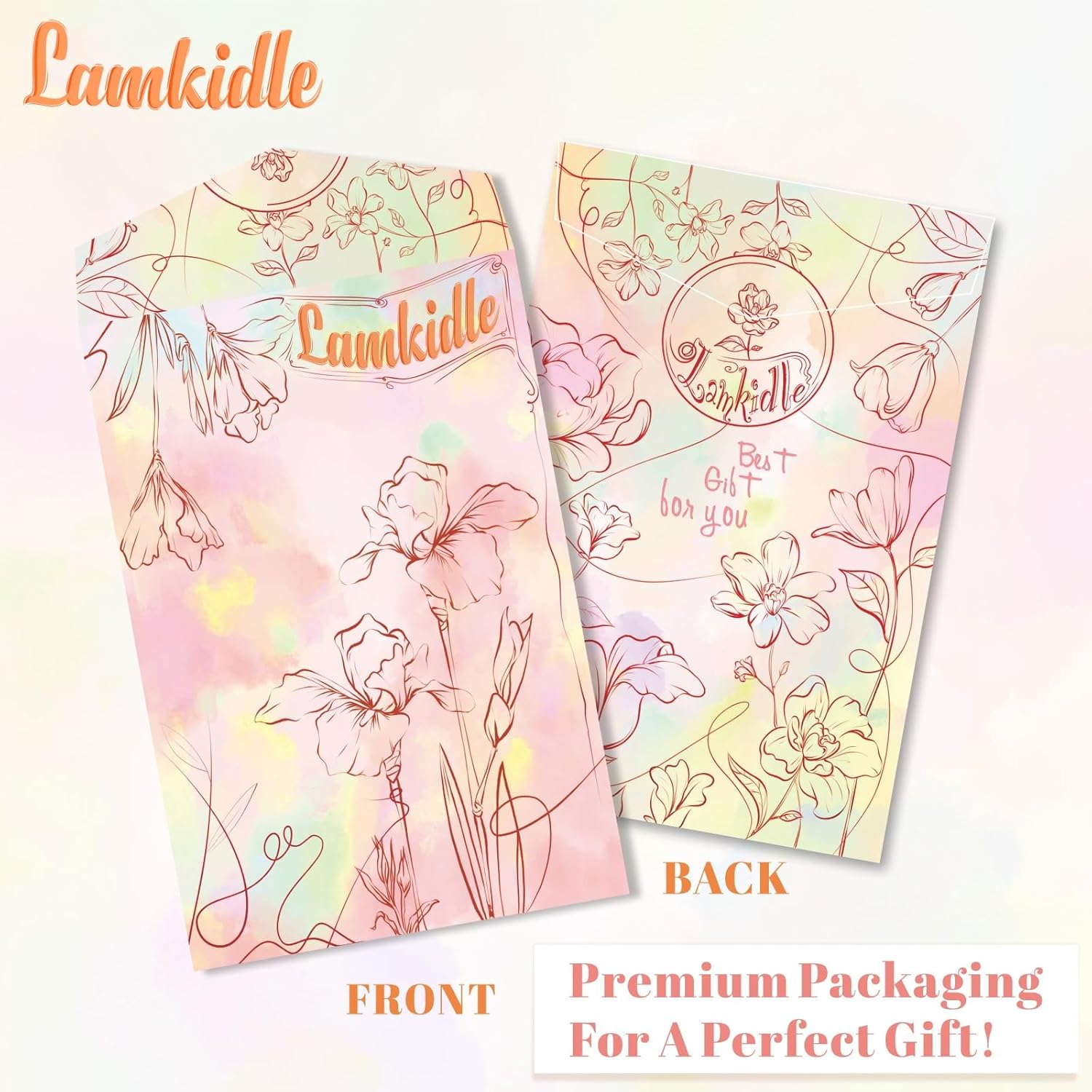 Lamkidle Bolsa de lona de algodón con diseño floral, pequeña bolsa de lona de algodón con bonito ramo de flores para mujer, bolsa de comestibles