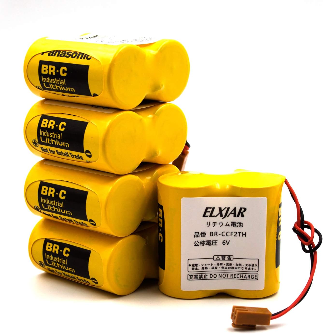 BR-CCF2TH – Batería de repuesto de litio de 6 V para Fanuc oi Mate Model-D, controles Panasonic, computadora PLC Ge Fanuc serie A06 A98l-0001-0902,