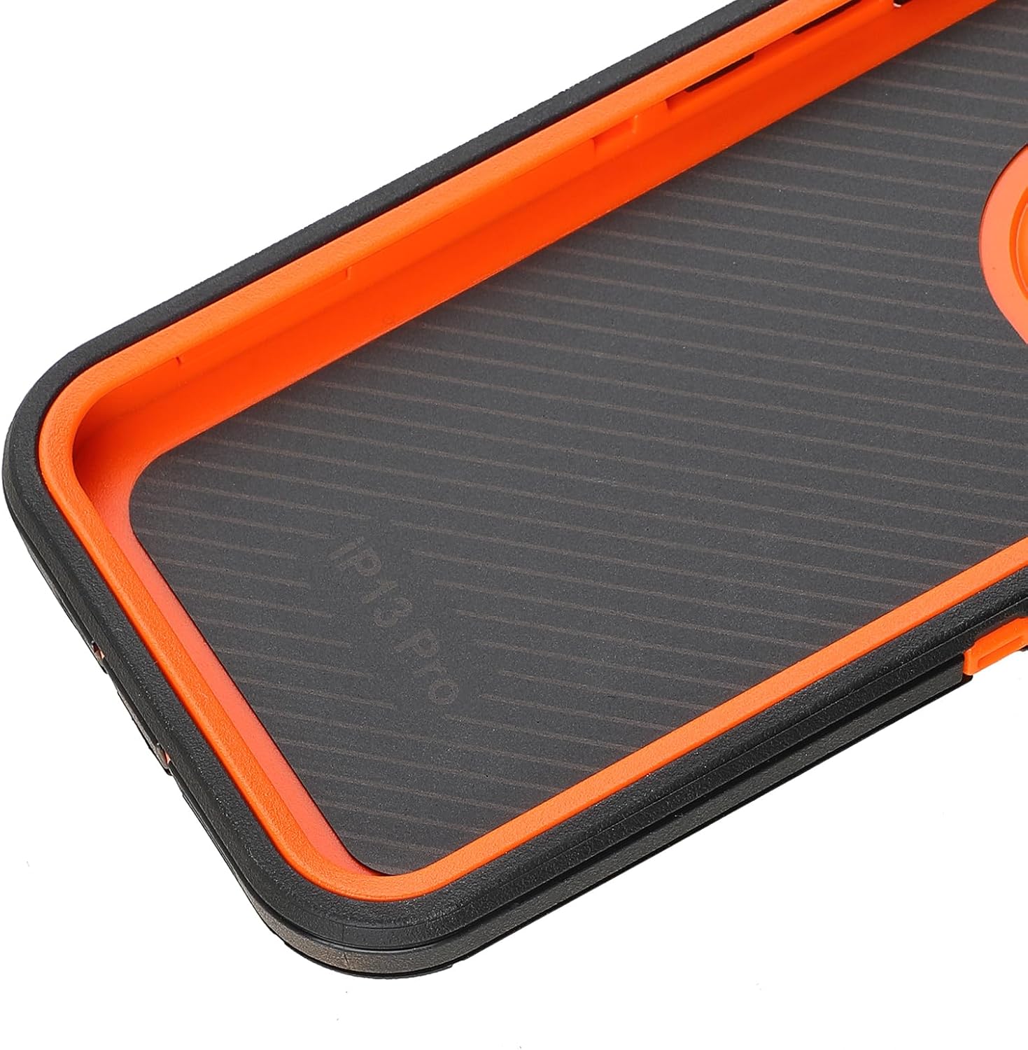 Funda para iPhone 14 Pro con protector de pantalla de vidrio templado y protector de lente de cámara de 3 capas de protección resistente contra