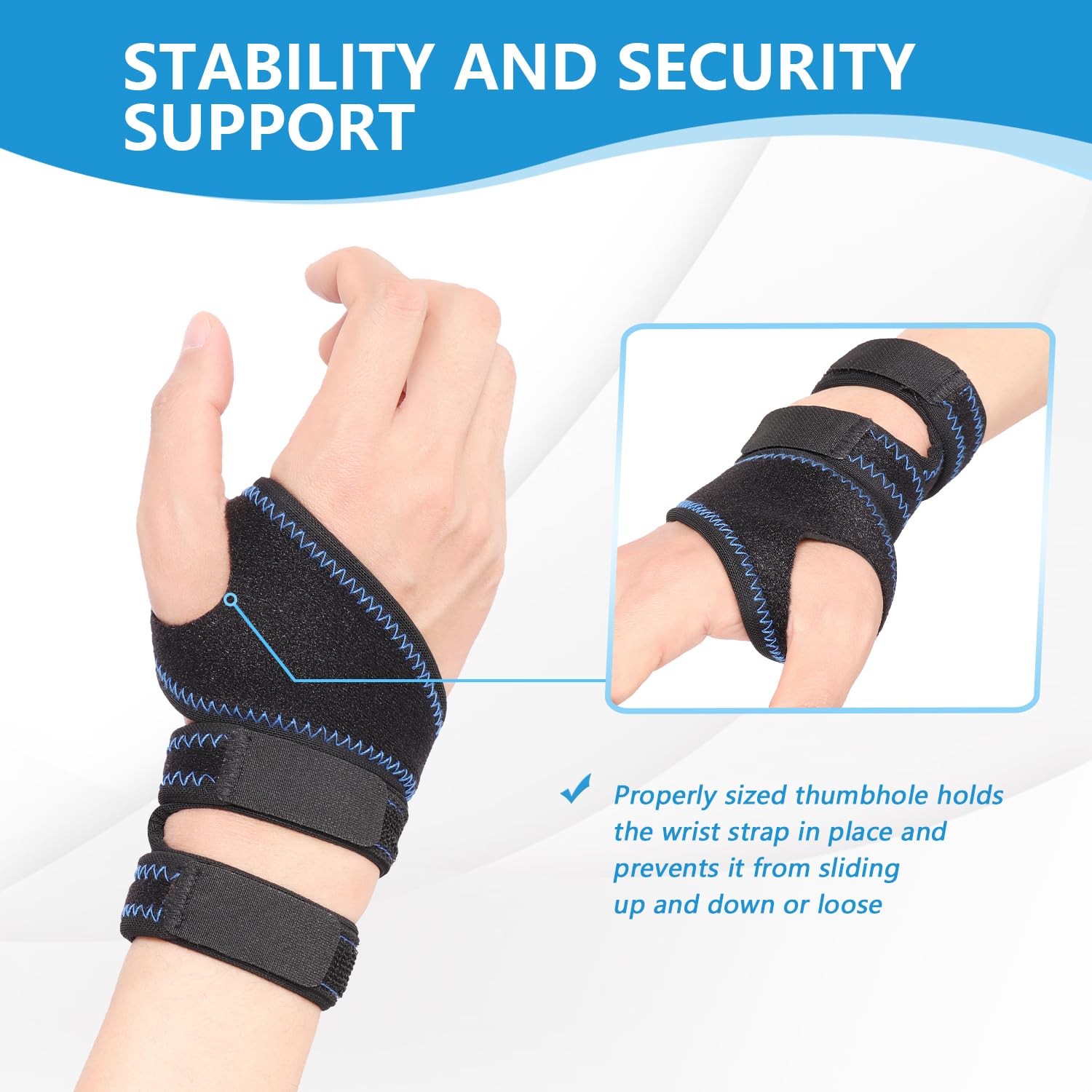 1 par de muñequeras para desgarros TFCC, muñequeras para tendinitis, muñequera ajustable para dolor de muñeca de lado cubital, inestabilidad DRUJ,