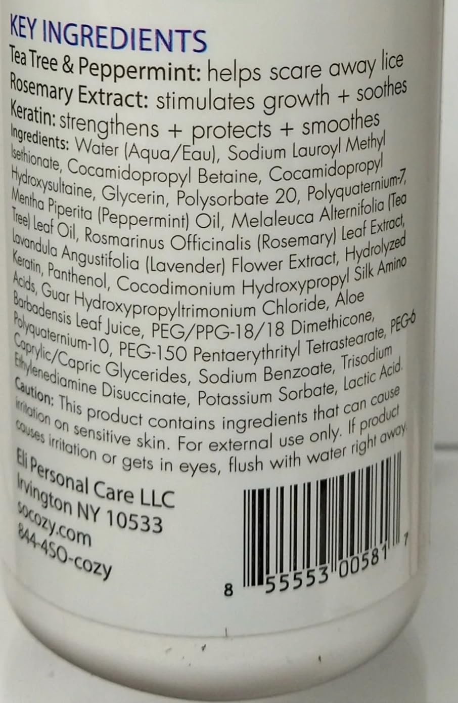 SoCozy Boo! Champú para el cabello de los niños, tratamiento eficaz de piojos (10.5 onzas líquidas) ahuyenta los piojos con aceites de árbol de té,