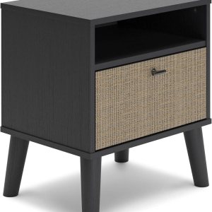 Signature Design by Ashley One Night Stand Charlang Mid-Century Moderna Mesita de noche con 1 cajón, 20 pulgadas de ancho x 15 pulgadas de Signature Design by Ashley One Night Stand Charlang Mid-Century Moderna Mesita de noche con 1 cajón, 20 pulgadas de ancho x 15 pulgadas de