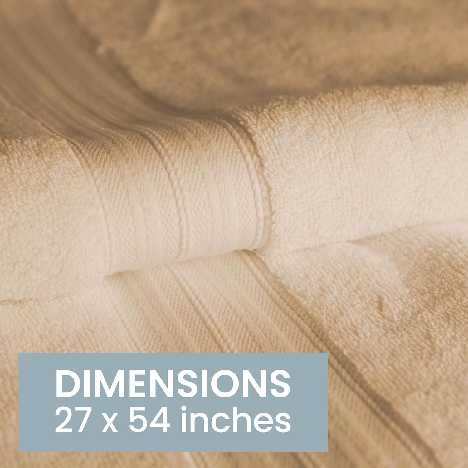 Bennett and Shea – Juego de 4 toallas de baño de lujo, resistentes al olor, 27 x 54 pulgadas, toallas de baño de alta calidad para baño, altamente