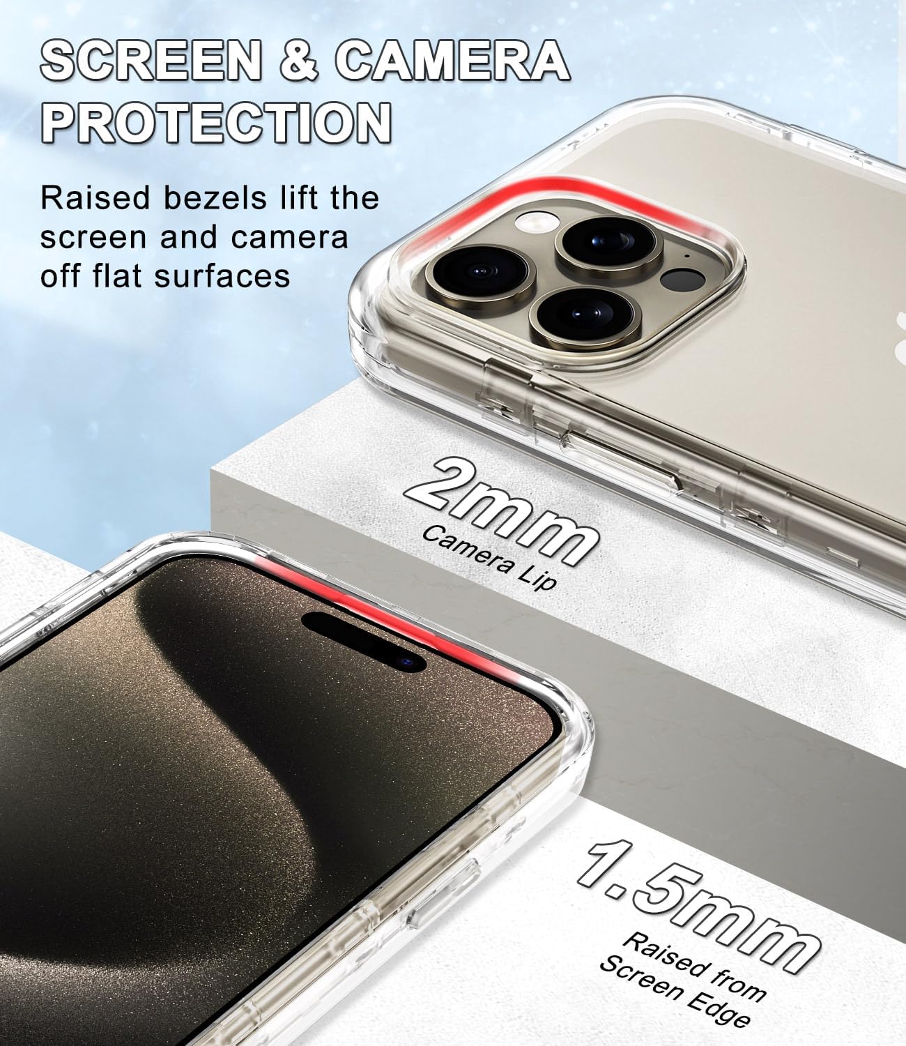Btscase Funda para iPhone 15 Pro de 6.1 pulgadas (2023), patrón de mármol 3 en 1, resistente a prueba de golpes, cuerpo completo, policarbonato