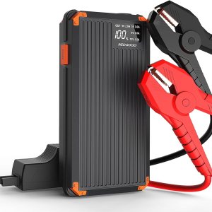 NEOQOQO Arrancador portátil de coche  Caja de arranque de batería de coche 4250A para motor de gasolina de hasta 10L o 8L Diesel, paquete de salto NEOQOQO Arrancador portátil de coche  Caja de arranque de batería de coche 4250A para motor de gasolina de hasta 10L o 8L Diesel, paquete de salto