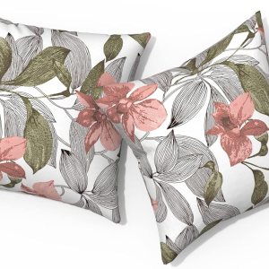 TWLEAR Almohadas de exterior para muebles de patio de 18 x 18 pulgadas, almohadas cuadradas para exteriores con insertos, almohadas decorativas para TWLEAR Almohadas de exterior para muebles de patio de 18 x 18 pulgadas, almohadas cuadradas para exteriores con insertos, almohadas decorativas para