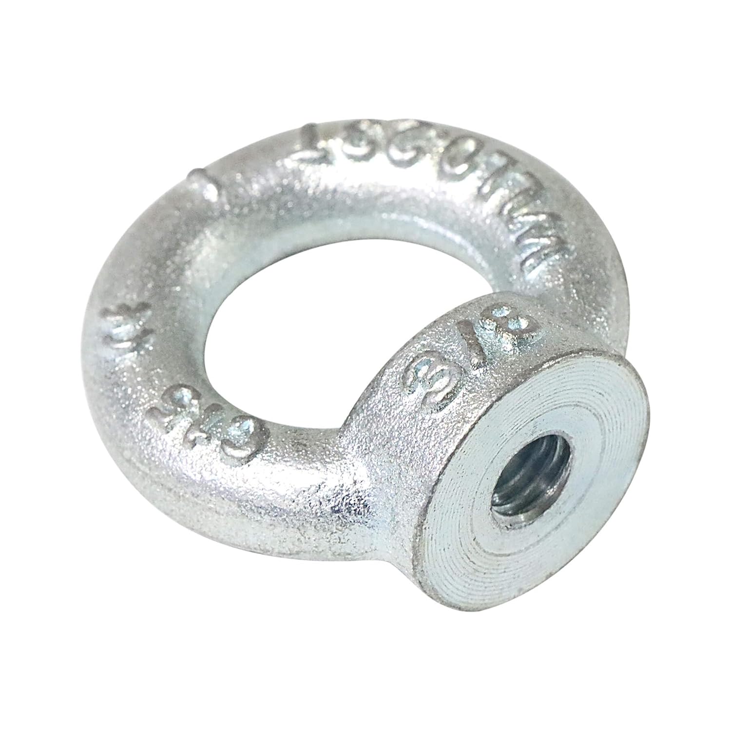 Tuercas de ojo de elevación estándar UNC de 38″-16, cierre roscado galvanizado forjado, tuerca de ojo de elevación de forma de anillo de acero