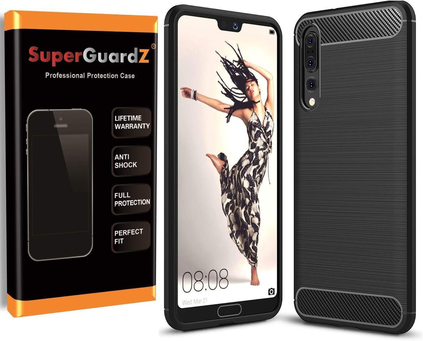 Funda para Huawei Mate 20 Pro, SuperGuardZ resistente Slim a prueba de golpes cubierta protectora armadura + lápiz capacitivo LED