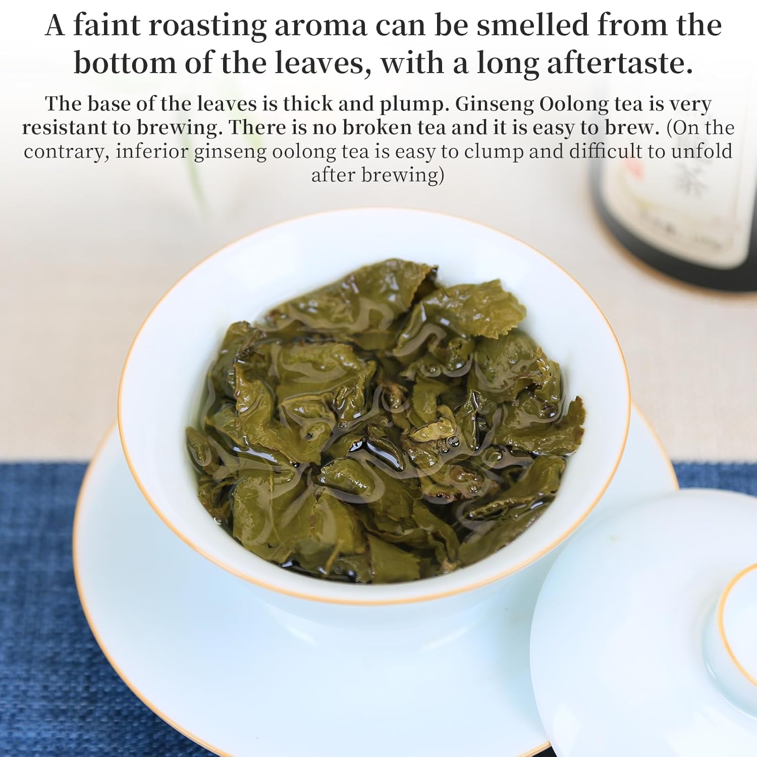 XIXICHA Oolong Tea Grade Ginseng Oolong Tea Oolong Tea Loose Leaf Ren Shen Wulong Tea Chinese Oolong Tea Taiwan Tea Chinese Oolong Tea 5.29oz (150g)