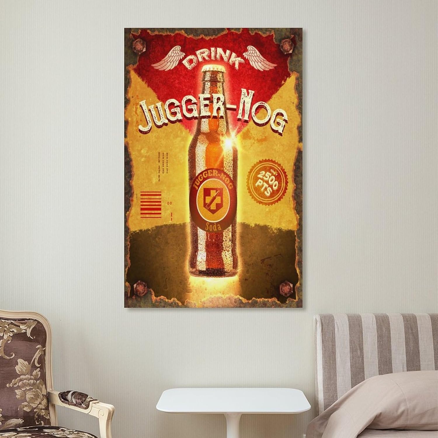 Juggernog – Lienzo decorativo para pared, para sala de estar, hogar, dormitorio, decoración, pintura, 16 x 24 pulgadas