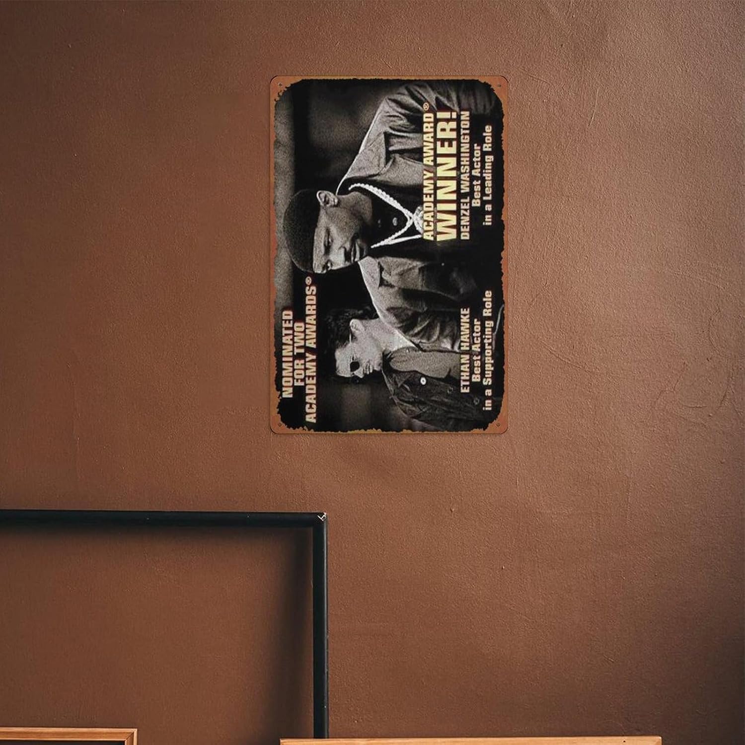 Póster de película para el día de entrenamiento, bar, club, hombre, cueva, sala de estar, cocina, garaje, baño, hogar, decoración de pared, 8 x 12